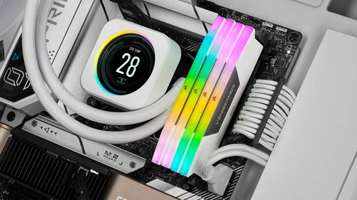 VENGEANCE RGB 32GB (2x16GB) DDR5 DRAM 6000MT/s CL36 Memory Kit - White - Image 2