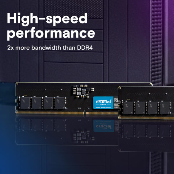 Crucial 8GB (8GBx1) DDR5 5200 MHz Desktop Ram