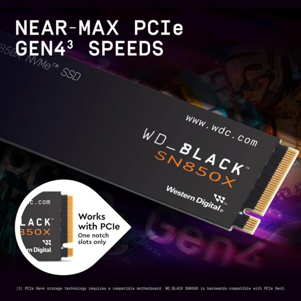 Wd Black 1TB Gen4 Nvme SSD SN850X - Image 2