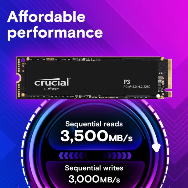 Crucial P3 1TB 4.0 NVMe PCIe M.2 SSD - Image 6