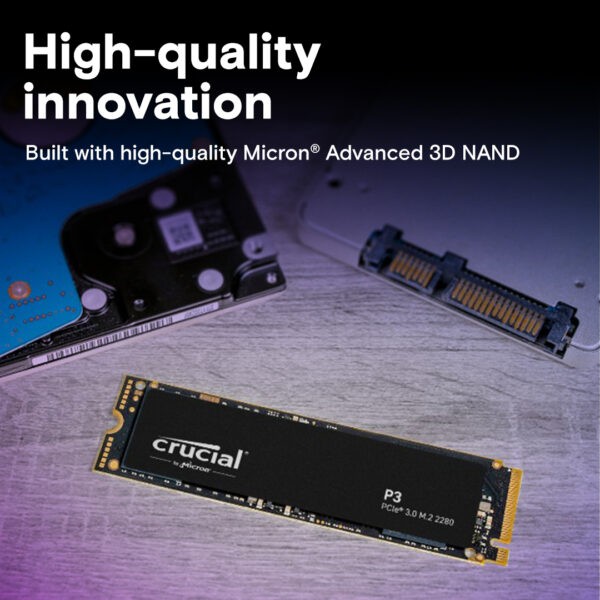 Crucial P3 1TB 4.0 NVMe PCIe M.2 SSD - Image 4
